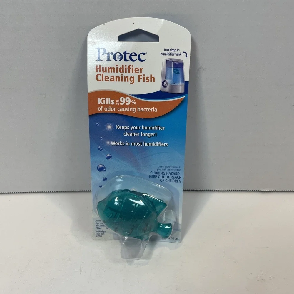 Protec Humidifier Cleaning Fish Drop In Kills 99%‎ Odor Bacteria Fish NIP